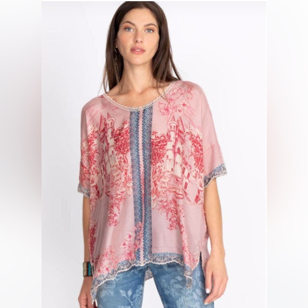 NWT Johnny Was silk blouse